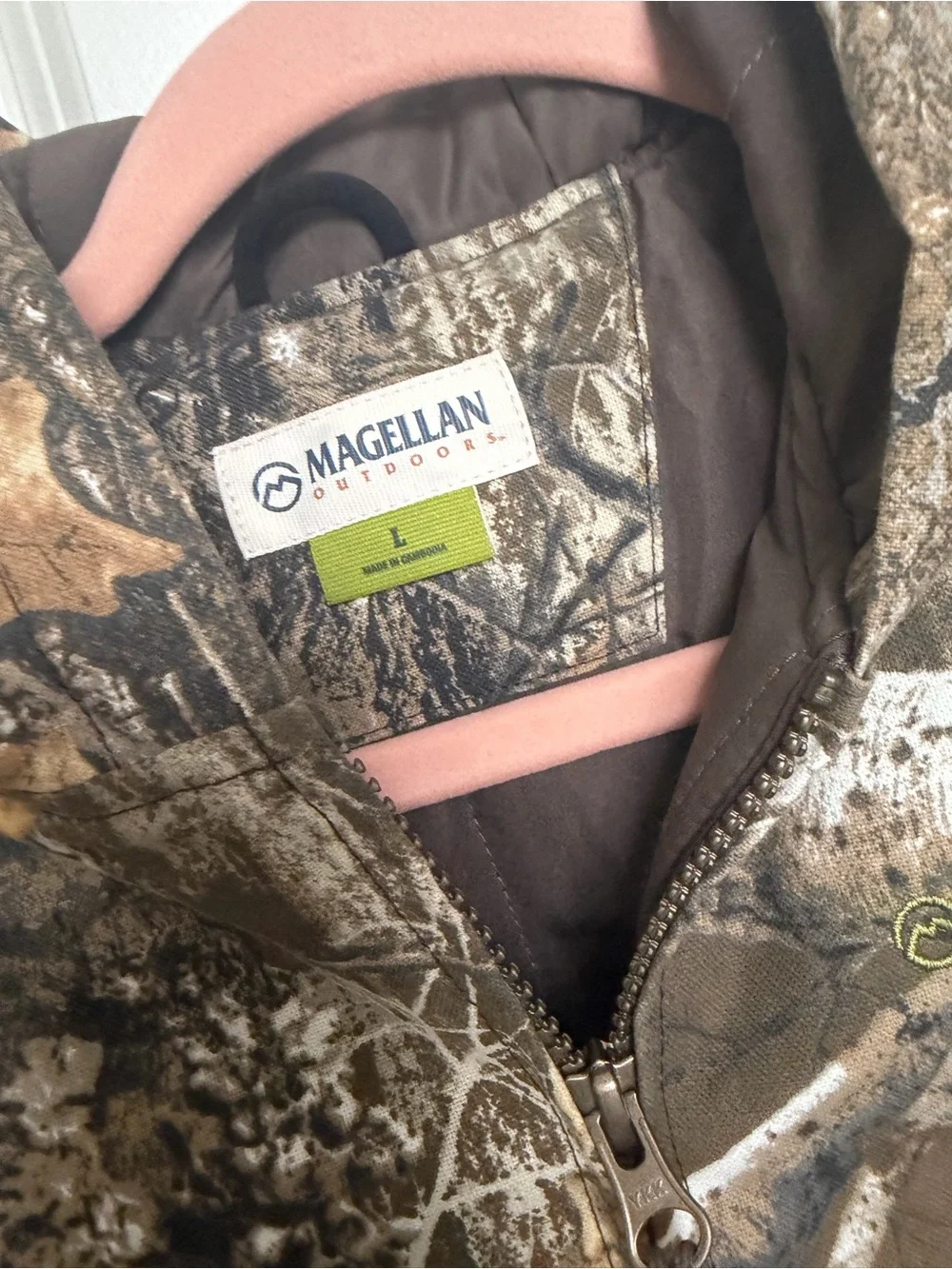 Magellan Outdoors Camo Hooded Jacket - Brown/Green
